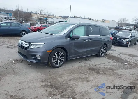 2020 Honda Odyssey Elite из США, поврежденный, VIN 5FNRL6H92LB063160